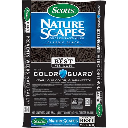 Scotts Nature Scapes Classic Black Enhanced Mulch - 2 Cu Ft