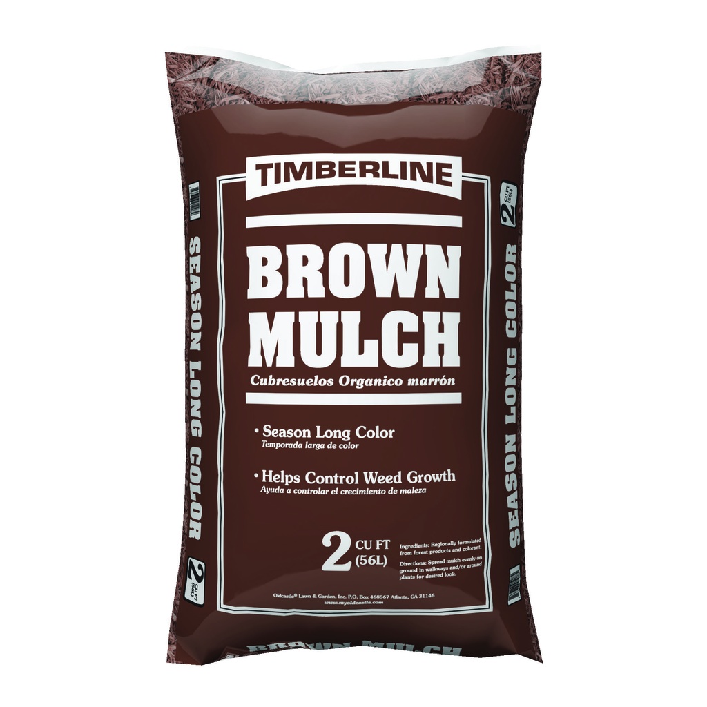Timberline 2 Cu. Ft. Brown Mulch