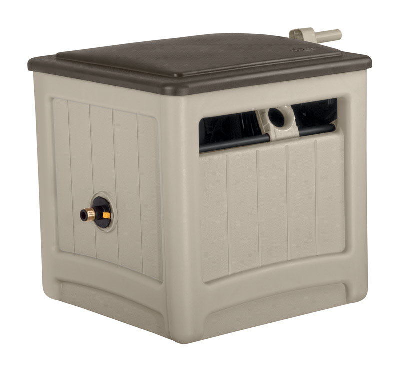 Sunbelt Smart Tube Beige Resin Free Standing Hideaway Hose Reel 225 Ft