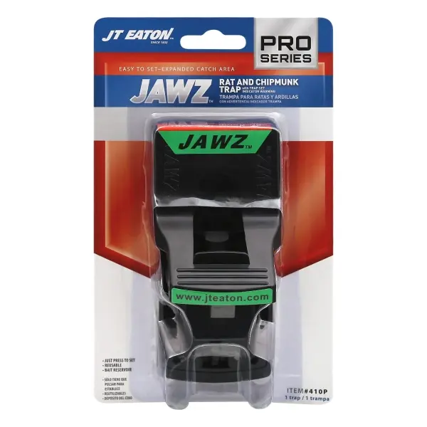 JT Eaton JAWZ Pro Series Small Snap Trap for Chipmunks and Rats 1 Pk