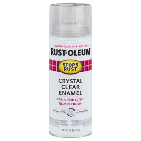 [7701] Rust-Oleum Stops Rust Indoor and Outdoor Crystal Clear Protective Paint 12 Oz.