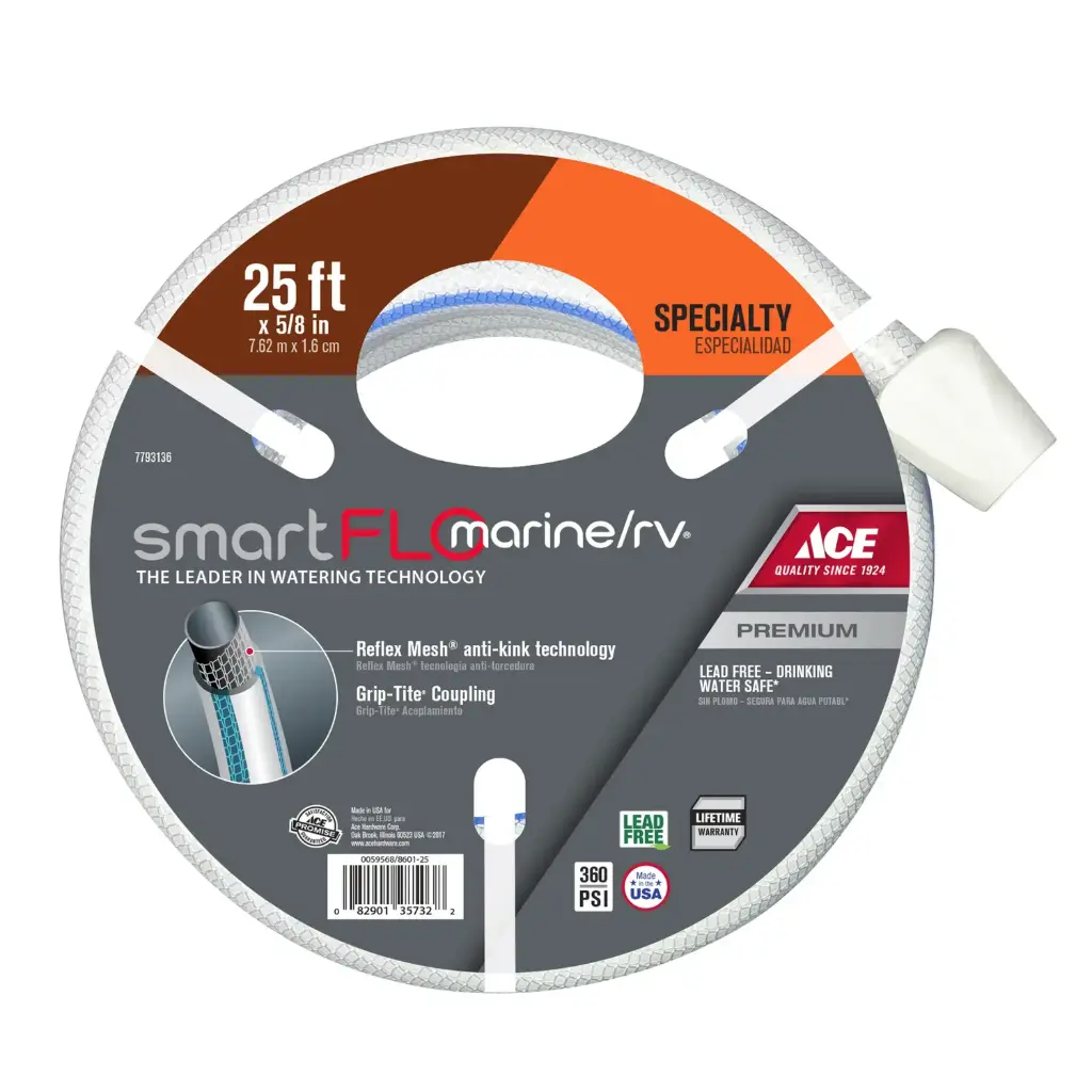 [7793136] Ace SmartFLO 5/8 in. D X 25 Ft. L RV/Marine Hose