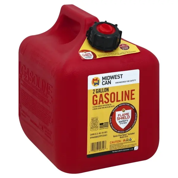 Midwest Can 2gal Gas Can Red Midwest Can
