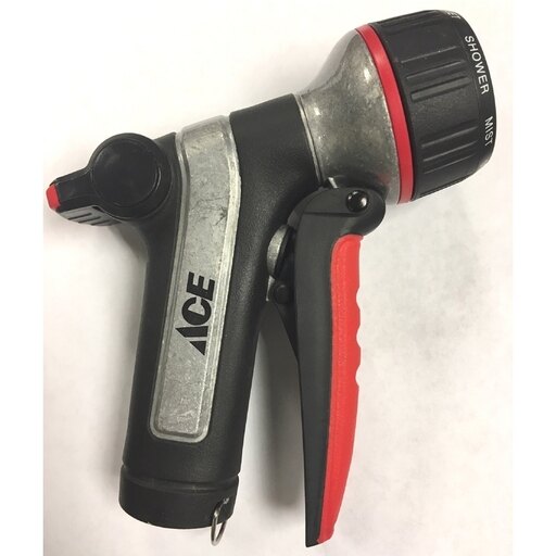 Ace 8 Pattern Metal Heavy-Duty Hose Nozzle
