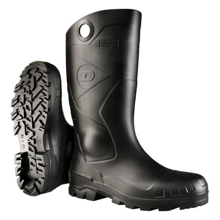 Dunlop Rubber Boot Unisex 10 Knee Black PR 8677533 - 1 Each