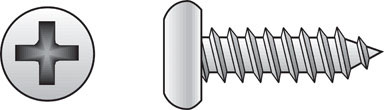HILLMAN No. 10 Ga. X 2-1/2 in. L Phillips Pan Head Sheet Metal Screws 100 Pk