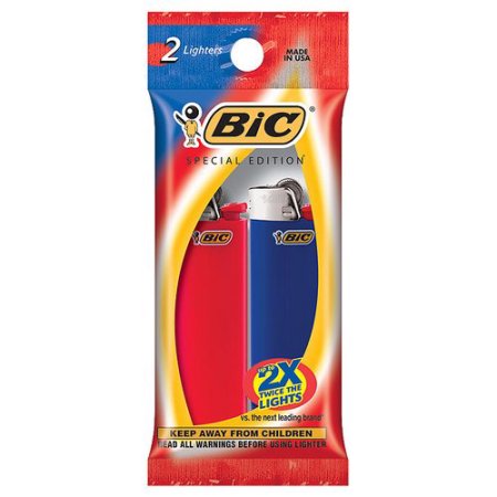 BIC POCKET LIGHTER CL STRIP 2PK