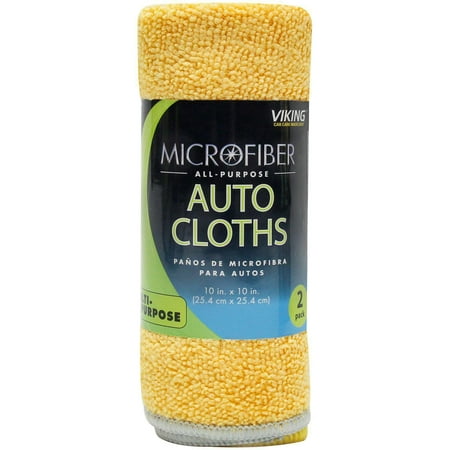 Viking Microfiber Cleaning Cloth 10 in. W X 10 in. L 2 Pack