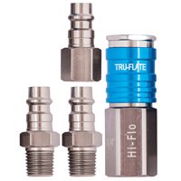 Tru-Flate 1/4 in. Coupler and Plug Kit Carded 4 Pc