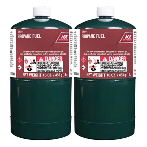 Ace 16 Oz Steel Propane Fuel Cylinder 2PK