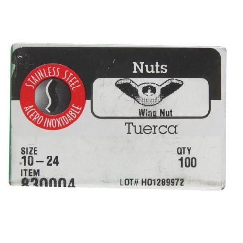18-8 WING NUT 10-24