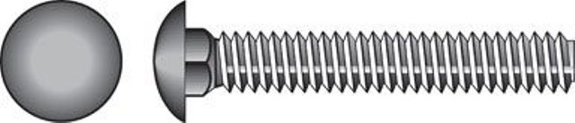 [832506] Hillman 832506 0.25 X 0.75 in. Stainless Steel Carriage Bolt