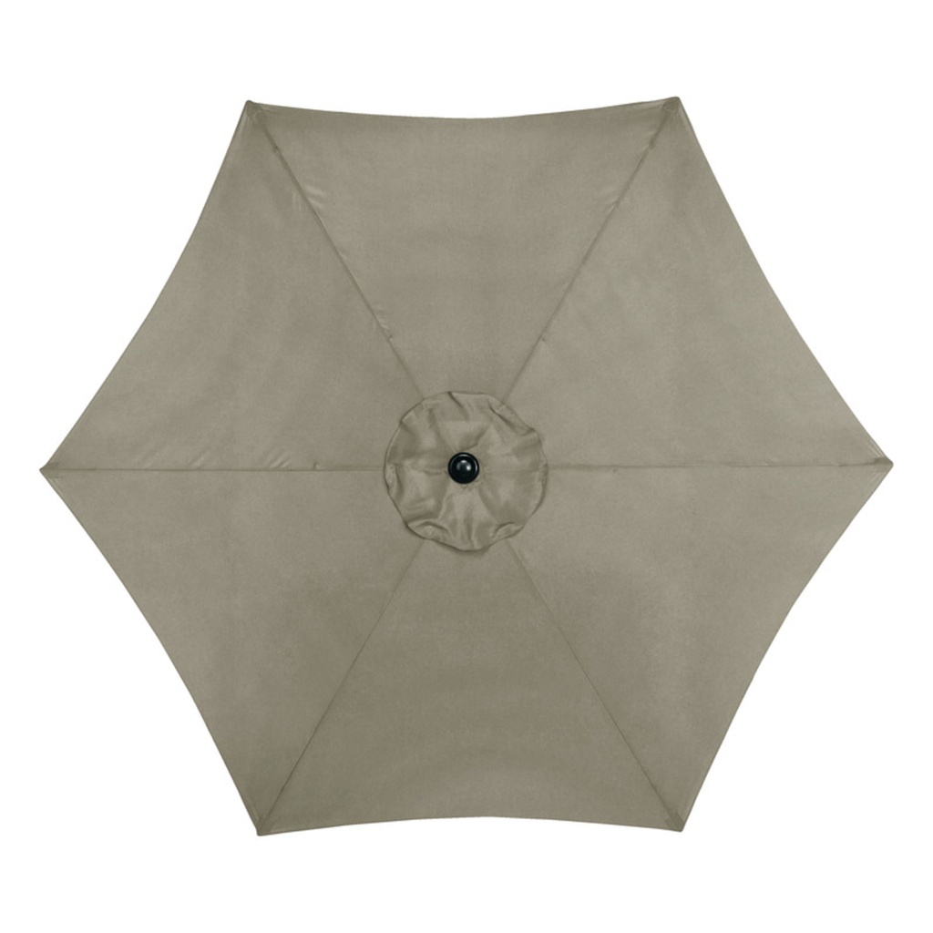 Living Accents 9 Ft. Tiltable Taupe Market Umbrella