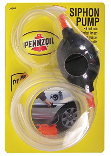 Pennzoil Hand Operated Plastic 72 in. Siphon Pump