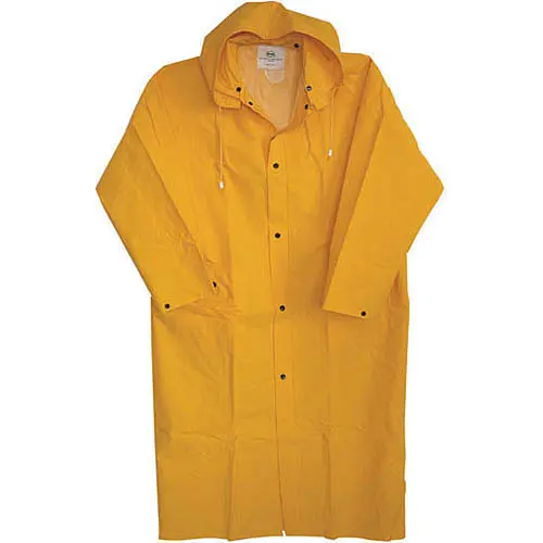 [85887] Boss Yellow PVC-Coated Rayon Rain Jacket XL