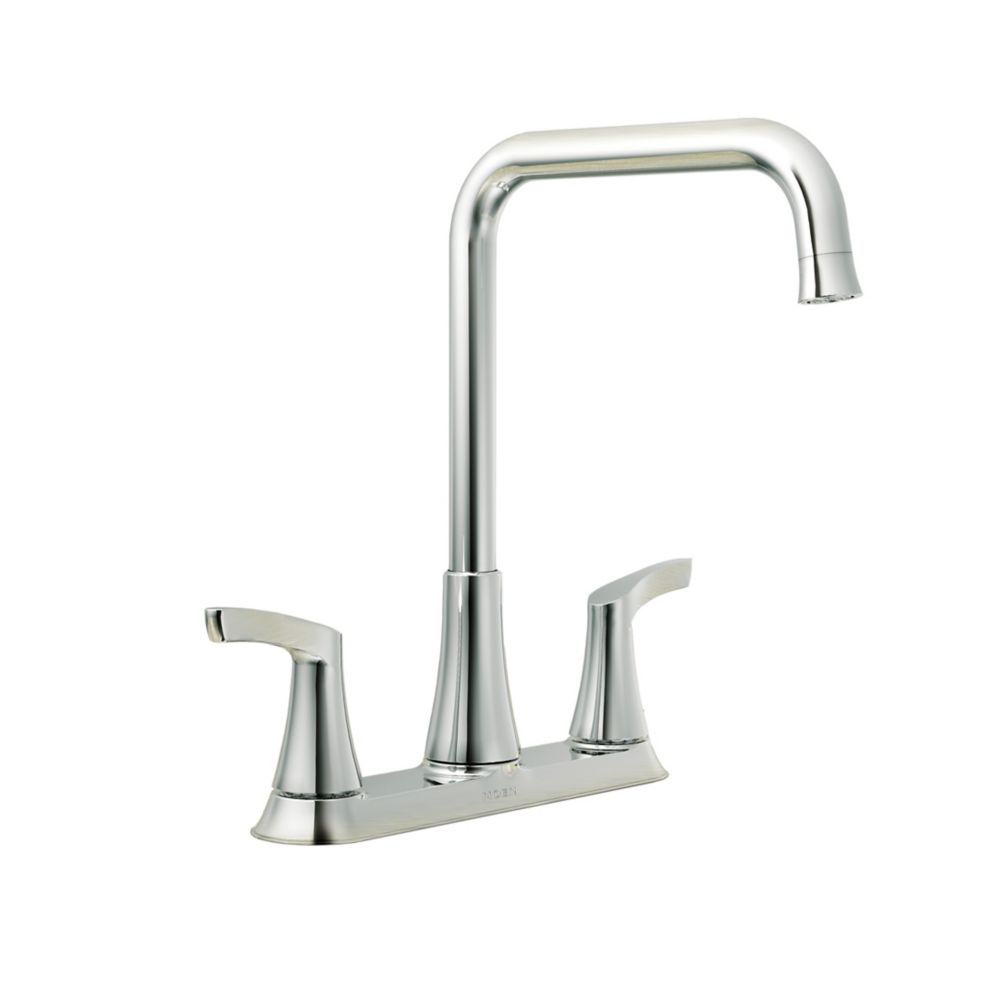 Moen Danika Double Handle Kitchen Faucet, Chrome