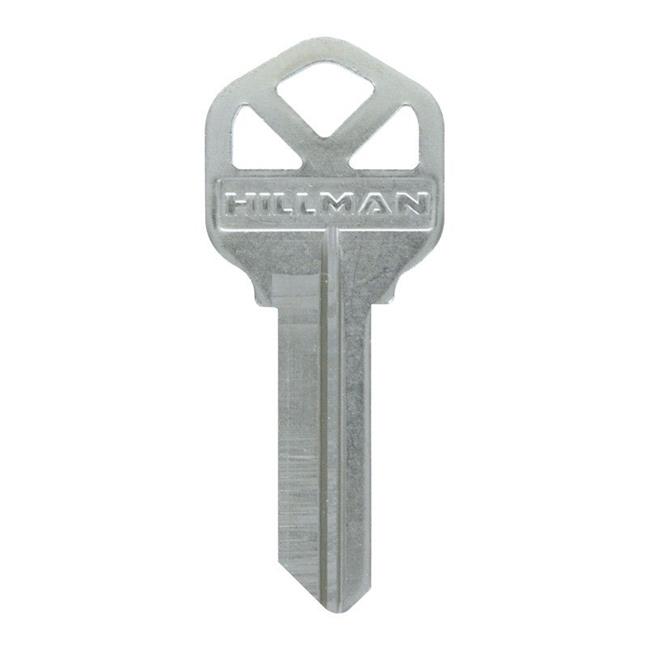 Hillman Nickel Plated Brass Residential & Commercial Blank Key for 5-Pin Kwikset Locks
