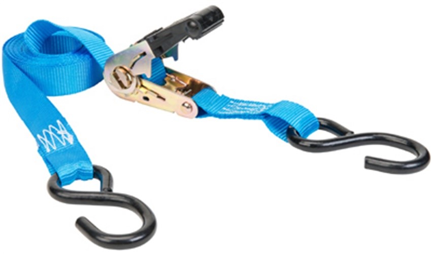 Keeper 1 in. W X 15 Ft. L Orange Tie Down W/Ratchet 500 Lb 2 Pack