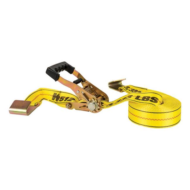 Keeper 2 in. W X 27 Ft. L Yellow Ratchet Tie Down Strap 3333 Lb 1 Pk
