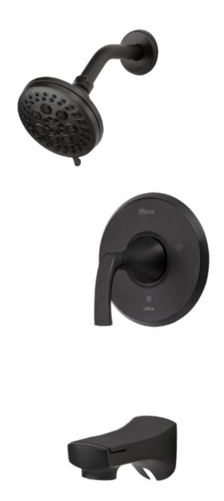 [8P8WS2-KASB] Pfister Karci Tub and Shower Kit in Black