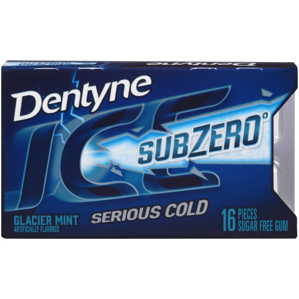 [9024993] Dentyne Ice Sub Zero Sugar Free Gum, Glacier Mint, 16 Ct