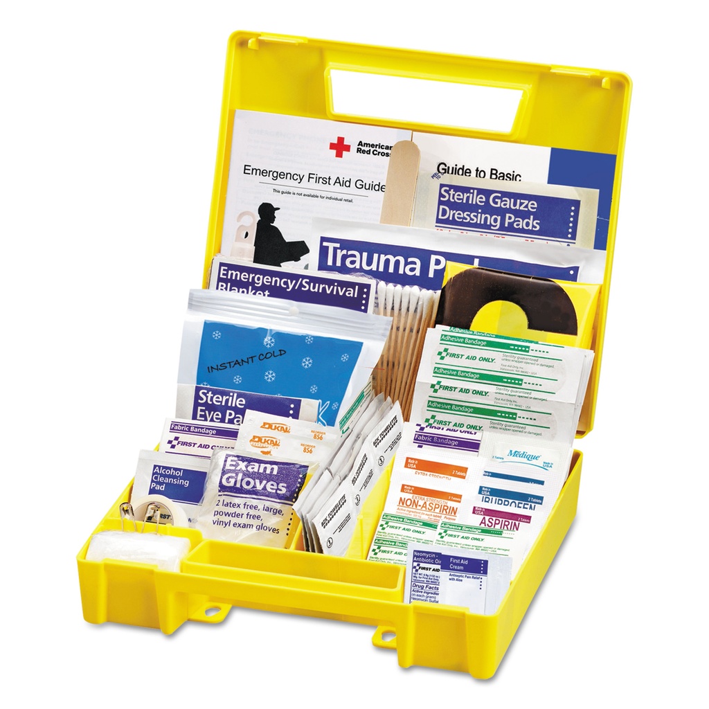 [92309] Essentials First Aid Kit for 5 People, 138 Pieces, Plastic Case