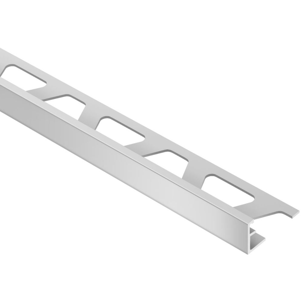 Schiene Satin Anodized Aluminum 1/2 in. X 8 Ft. 2-1/2 in. Metal L-Angle Tile Edging Trim