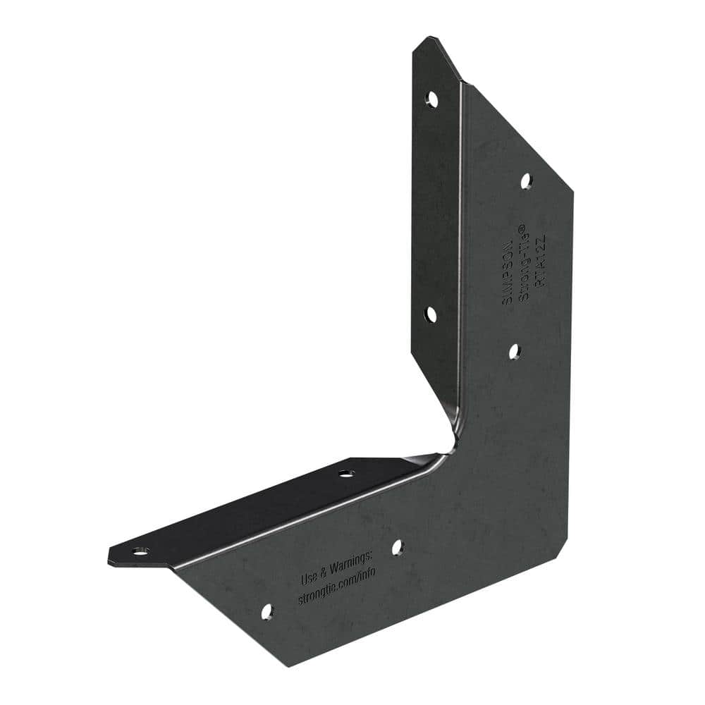 Outdoor Accents ZMAX, Black Powder-Coated Rigid Tie Angle for 1 X 2 Joist/Post