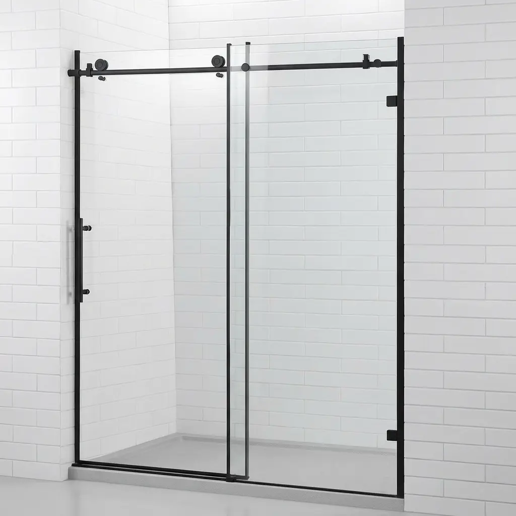 PT. DUCHA 38"X 79" CLEAR/BLK