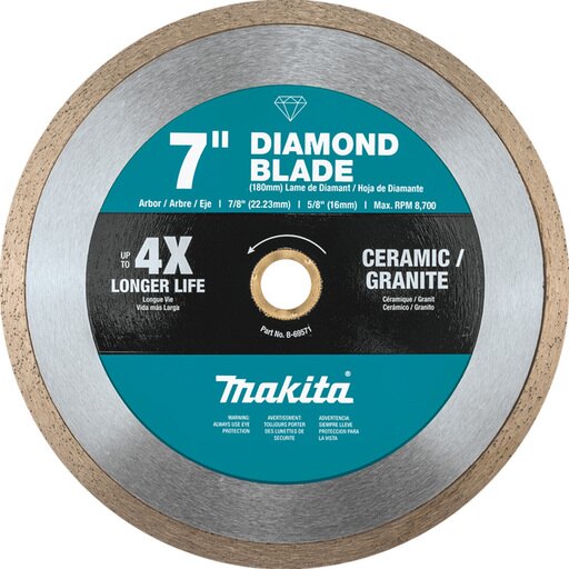 MAKITA DIAMOND CONTINUOUS RIM 7"