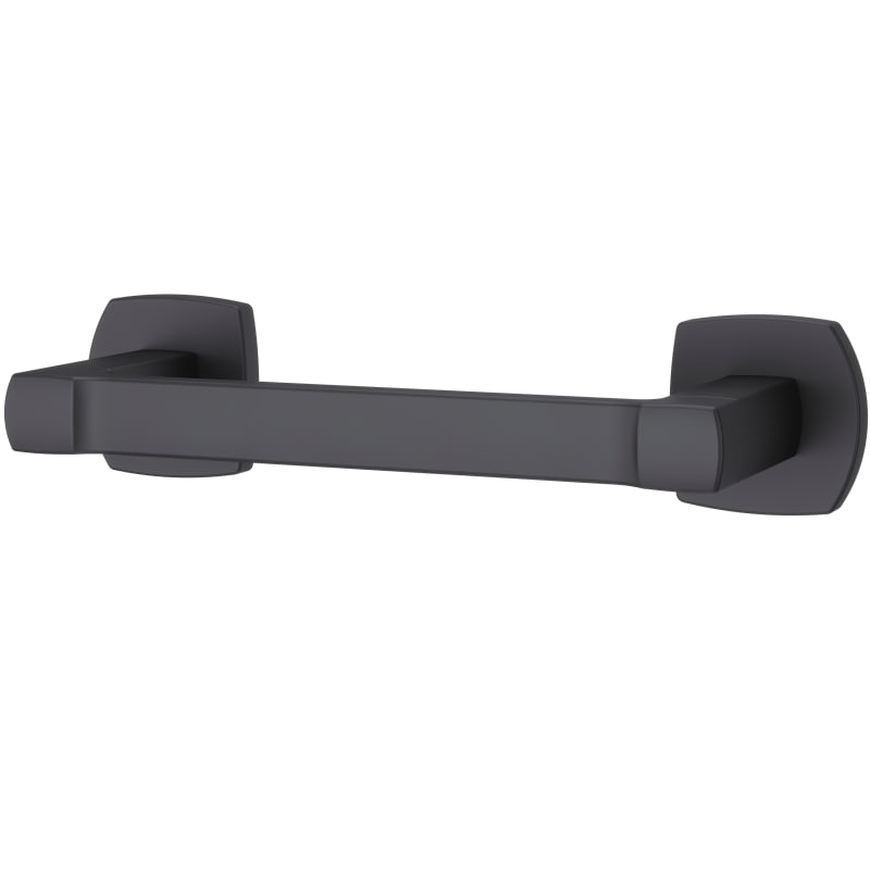 Pfister BPH-DA1 Deckard Pivoting Double Post Tissue Holder Matte Black Bathroom Hardware and Accessories Bathroom Hardware Toilet Paper Holders
