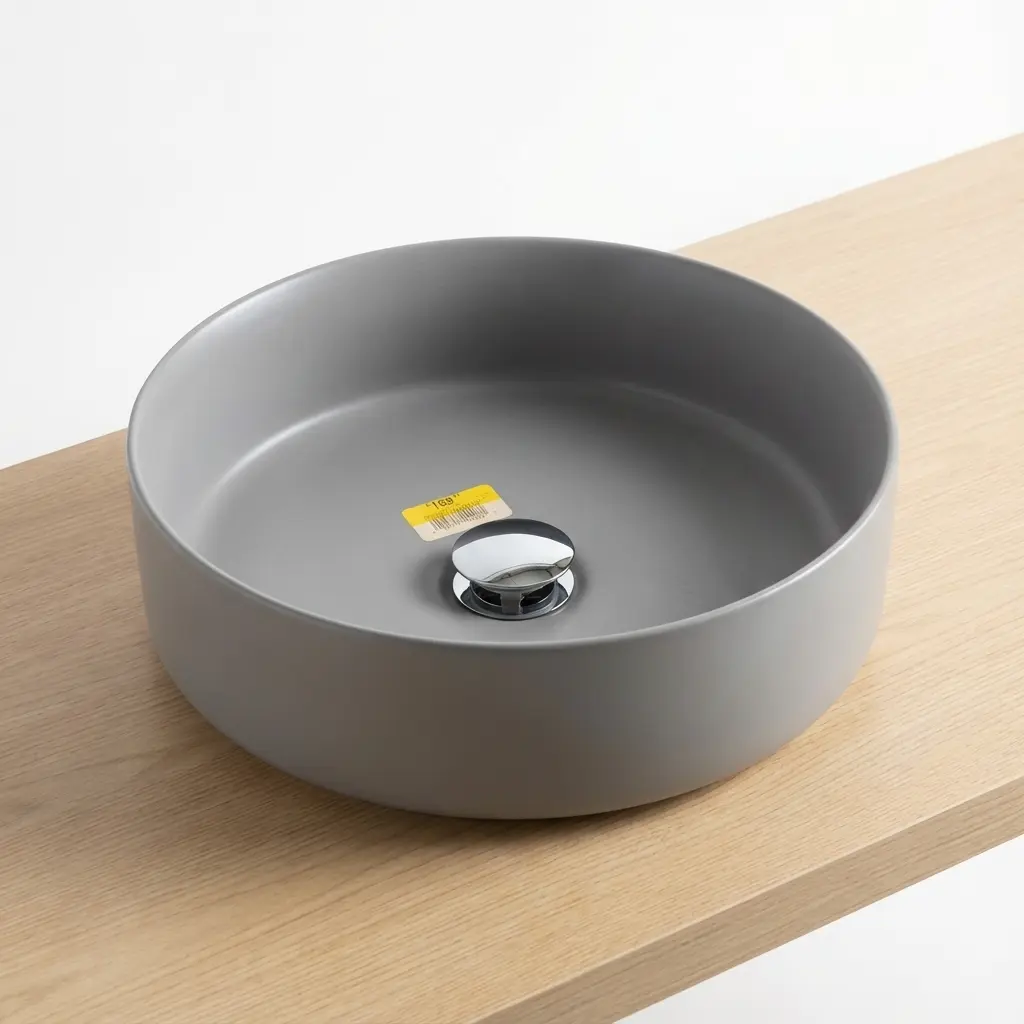 ART BASIN #CL-1277YL MATTE GREY