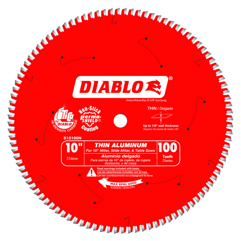 [D10100N] Diablo 10 in. D X 5/8 in. TiCo Hi-Density Carbide Circular Saw Blade 100 Teeth 1 Pk
