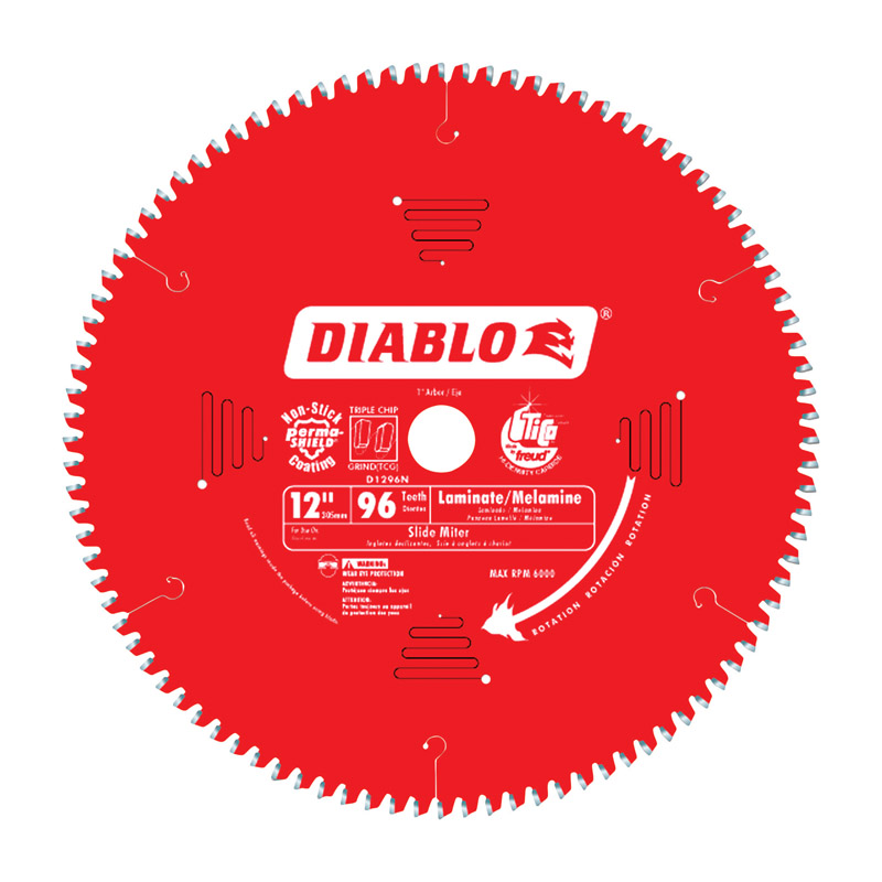 [D1296N] Diablo 12 in. D X 1 in. TiCo Hi-Density Carbide Circular Saw Blade 96 Teeth 1 Pk