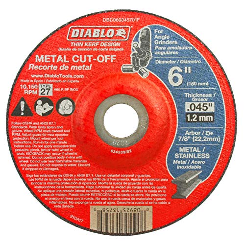 Diablo Genuine Steel Demon 6 in Metal Cut-Off Disc