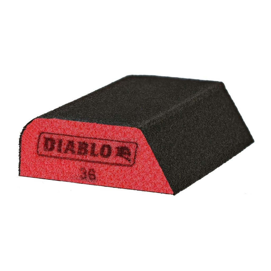 Diablo 4 in. L X 2-1/2 in. W X 1 in. 36 Grit Ultra Coarse Dual Edge Sanding Sponge