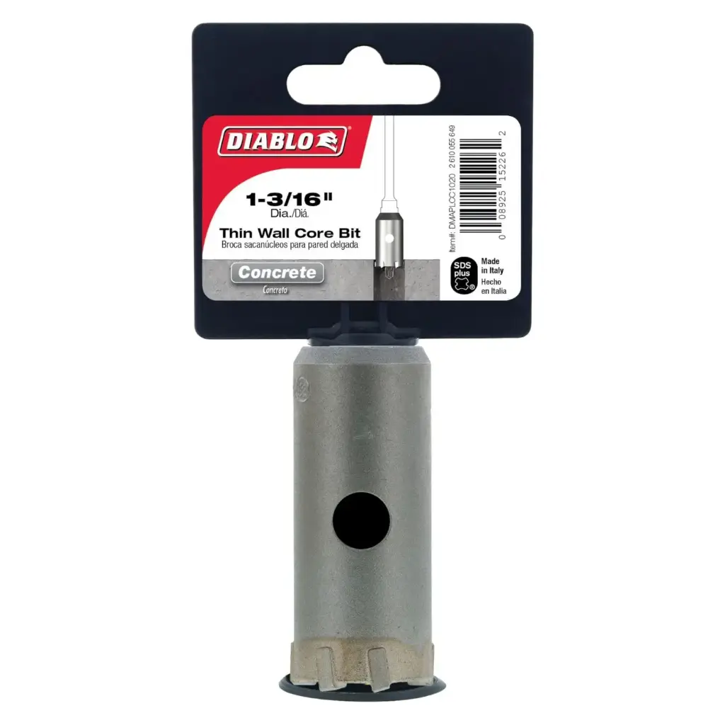 [DMAPLCC1060] 2-9/16 in. SDS-Plus Carbide Tipped Thin Wall Coring Drill Bit