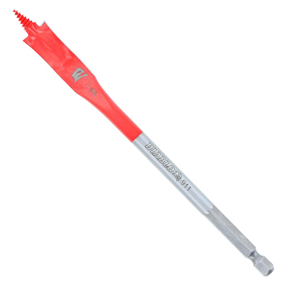[DSP2050] Diablo 1/2 in. X 6 in. L High Speed Steel Clean Wood Spade Bit Hex Shank 1 Pk