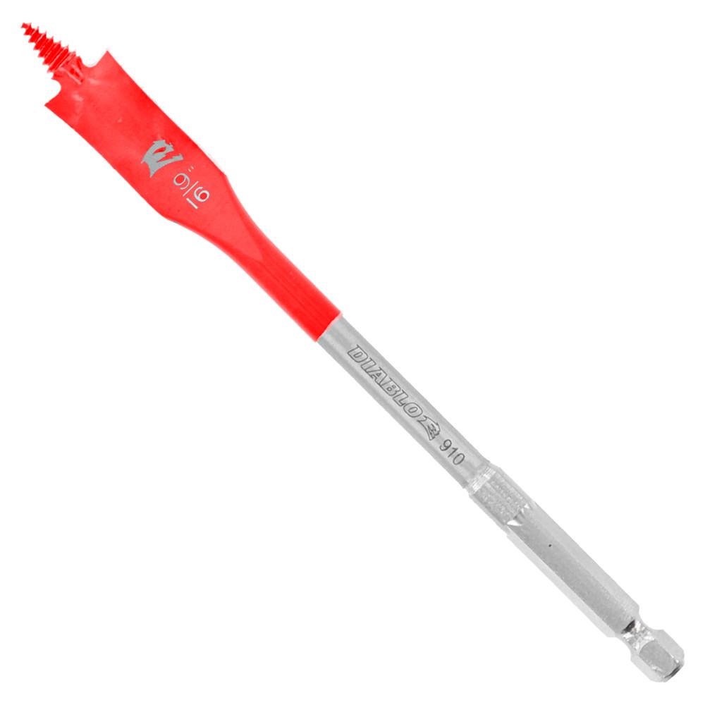 [DSP2060] Diablo 9/16 in. X 6 in. L High Speed Steel Clean Wood Spade Bit Hex Shank 1 Pk