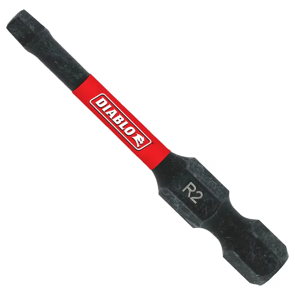 [DSQ22P2] Square Drive Bits,Sq2,3-1/2 in L,PK2