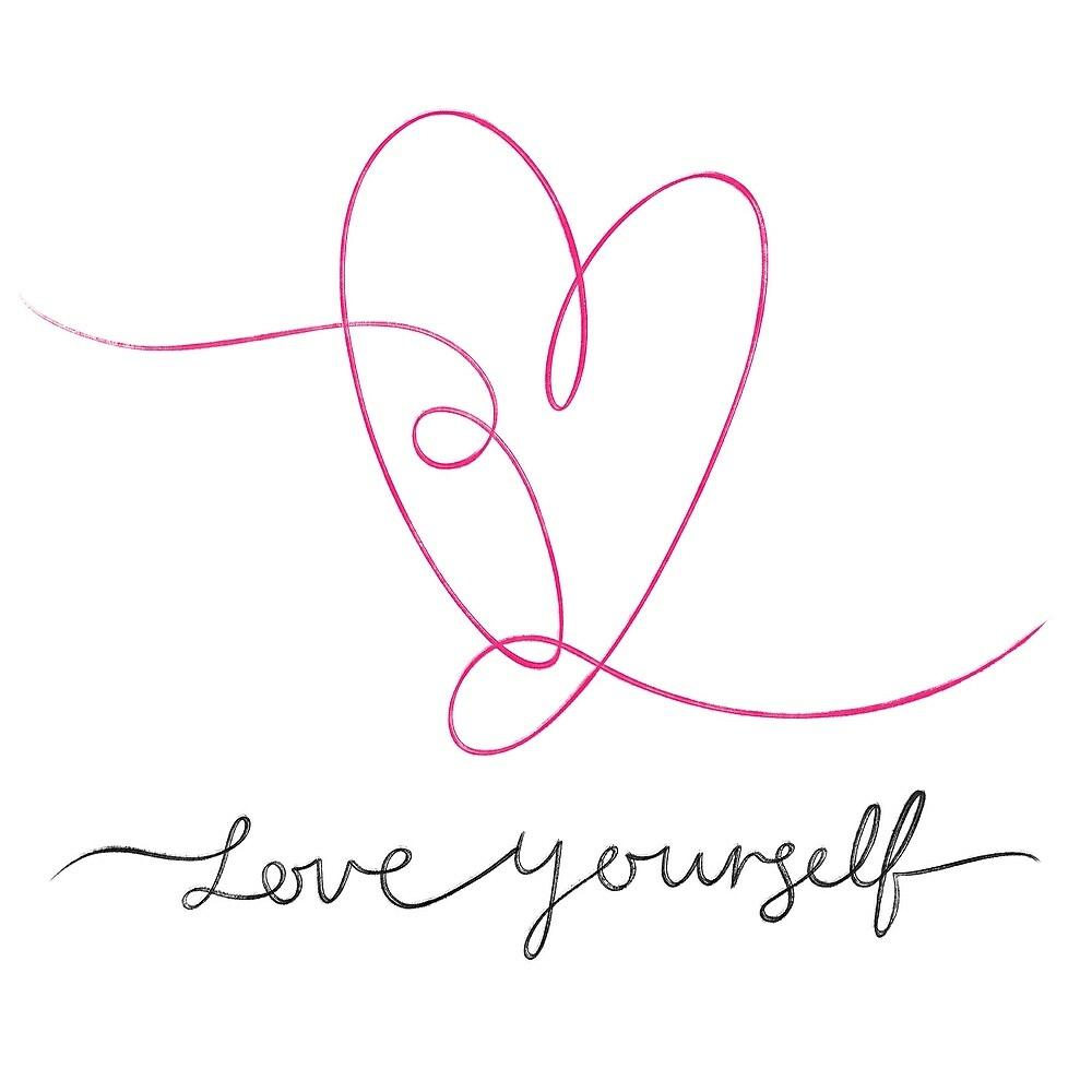 LOVE YOURSELF WALL ART KIT