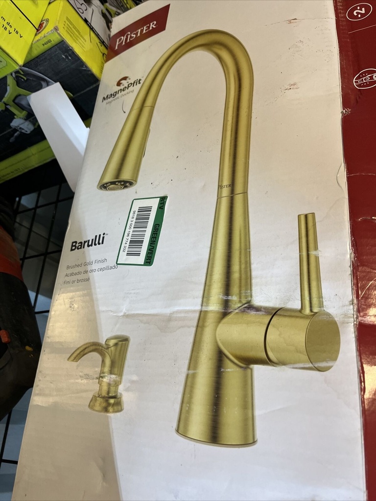 PFISTER BARULLI FAUCET (F-529-7BARBG) BRUSHED GOLD FINISH Free Shipping