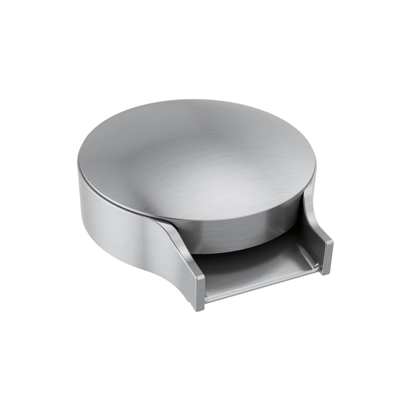 [GR250-AR] Delta GR250 Metal Glass Rinser with Cover - Rinses Most Standard Drinkware Arctic Stainless Faucet Accessories and Parts Kitchen Sink Accessories