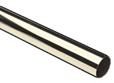 Lido 72 in. L X 1-3/8 in. D Polished Chrome Steel Closet Rod