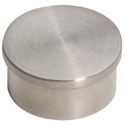 Lavi Industries 44-600/1h Satin (brushed) Stainless Steel Flush End Cap 1-1/2od