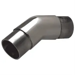 44-730a/1h Satin (brushed) Stainless Steel 147 Degree Angle Flush Connector
