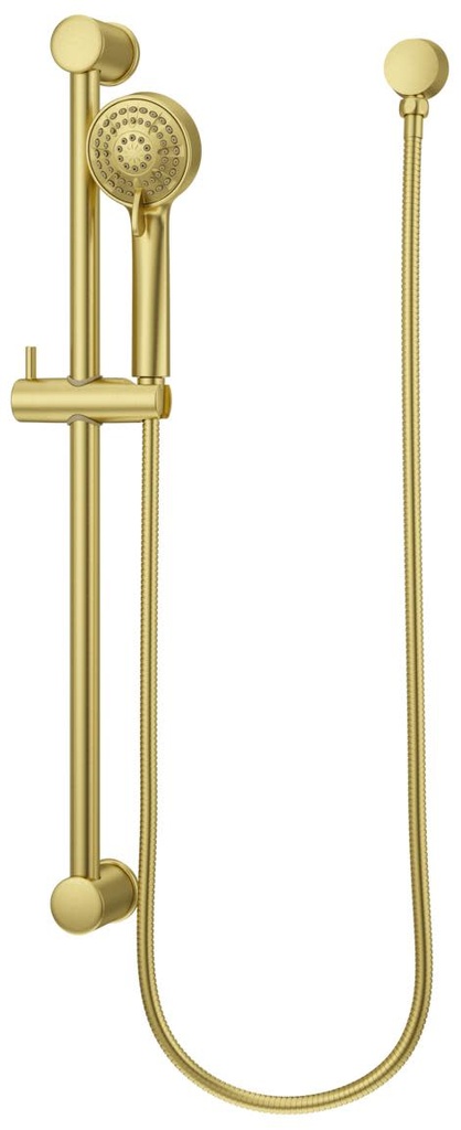 [LG16-500BG] Pfister LG16-500 Holliston 1.75 GPM Multi Function Hand Shower Package - Includes Slide Bar Hose and Wall Supply Brushed Gold Showers Hand Showers