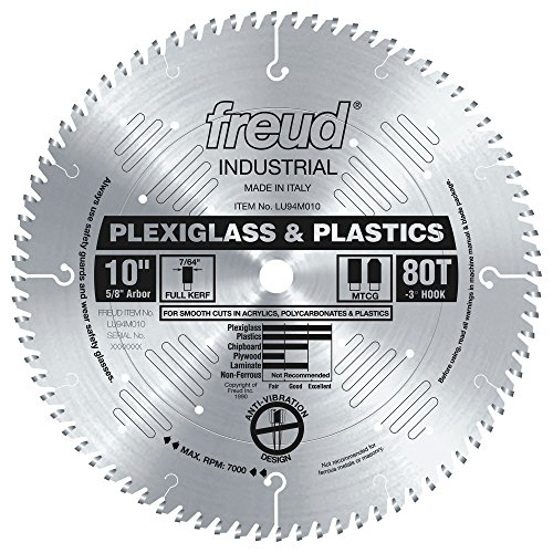 [LU94M010] Freud 10in Blade for Plexiglass/Plastics - LU94M010