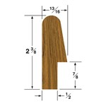 [M60847] Bunk Rail Molding 5-ft Length