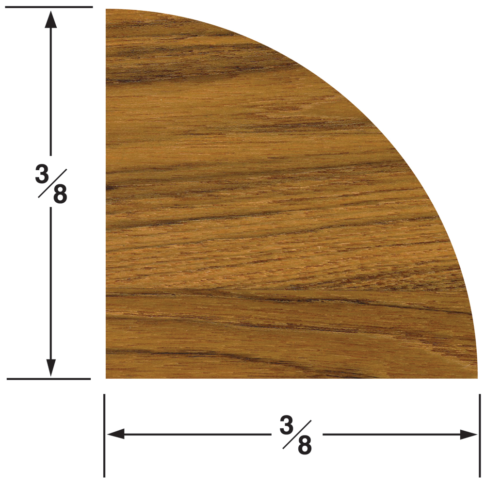 [M60851] Small Quarter Round Molding 5-ft Length